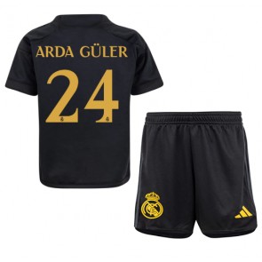 Real Madrid Arda Guler #24 Tredje trøje Børn 2023-24 Kort ærmer (+ korte bukser)